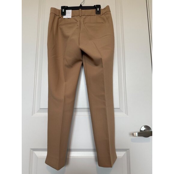 Talbots Hampshire Ankle Pant 2P Womens Straight Leg Khaki Trousers Office New - Picture 2 of 11